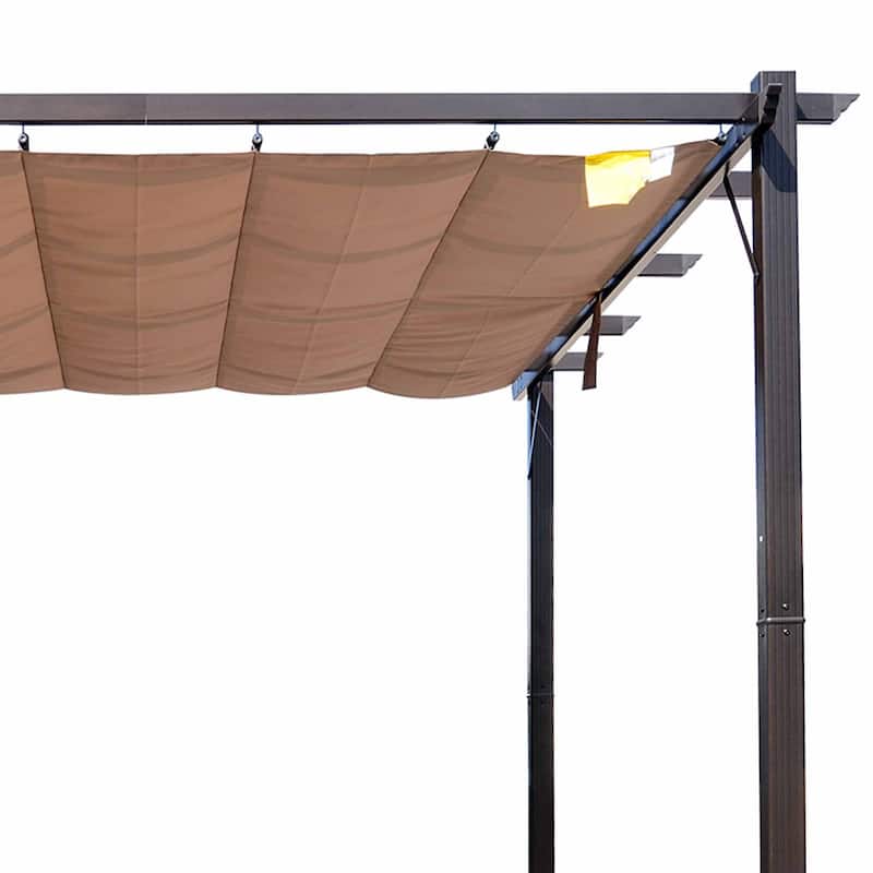 Outsunny Aluminium 10' x 10' Outdoor Pergola with Canopy Cover