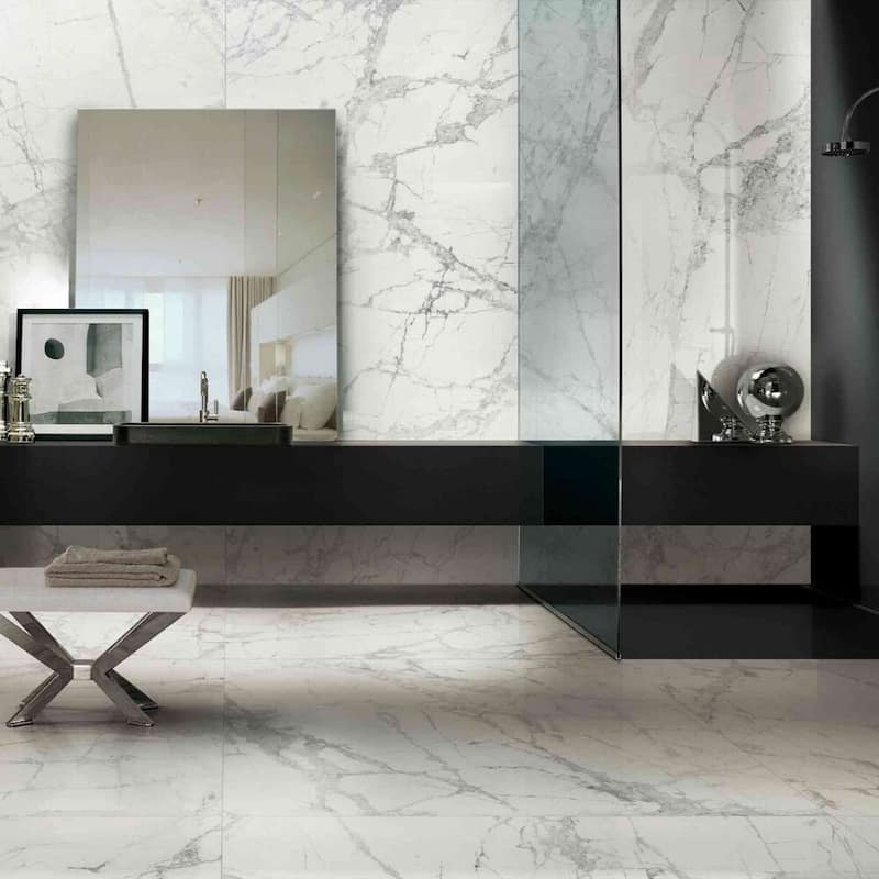 Penthouse 12x24 Matte Marble Look Porcelain Tile - Floor, Wall - Large Format