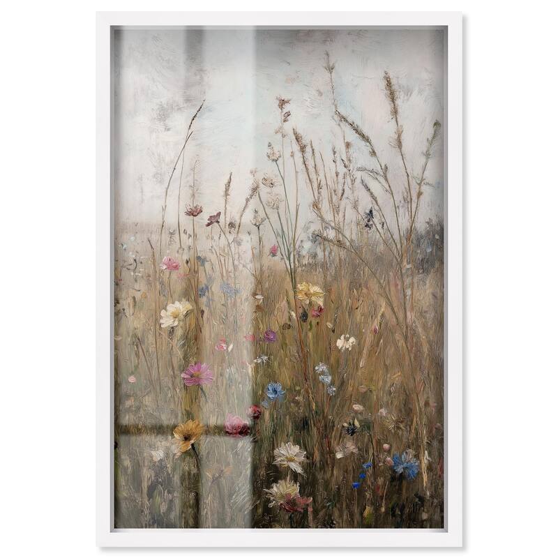 Field of Forgotten Dreams I Shadowbox by Art Remedy - White - 36" x 54"