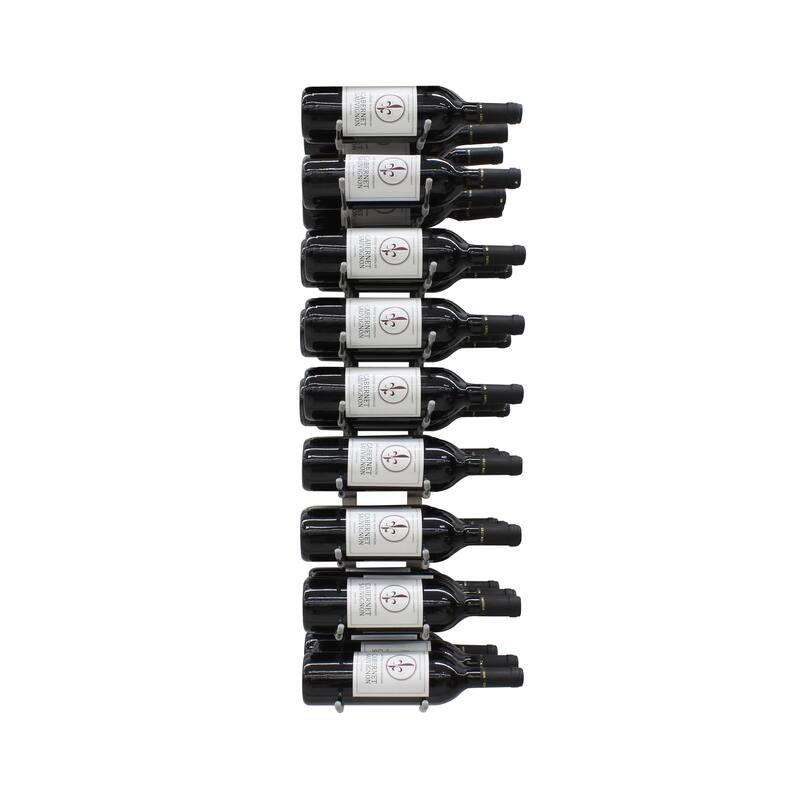 Epicureanist 27-Bottle Metal Wine Rack