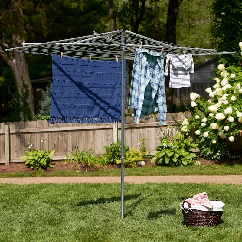 Household Essentials Aluminum Extra Large Parallel Outdoor Dryer, 210 feet