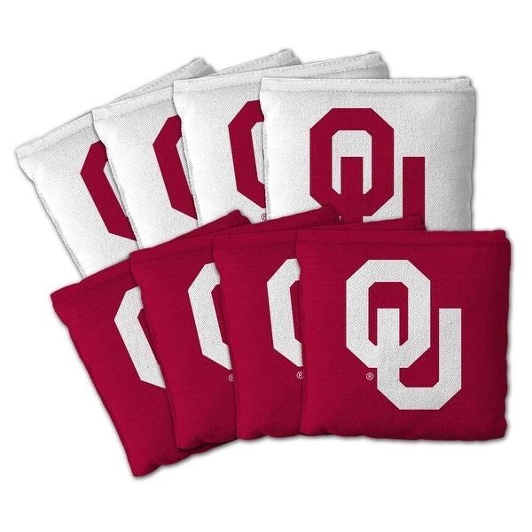 slide 2 of 5, Oklahoma Sooners NCAA Dual Sided Pro Stop & Slide Cornhole Bags