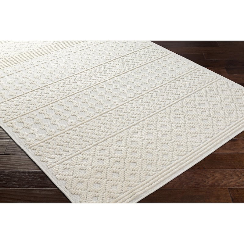 Livabliss Lyna Country Diamond Washable Area Rug