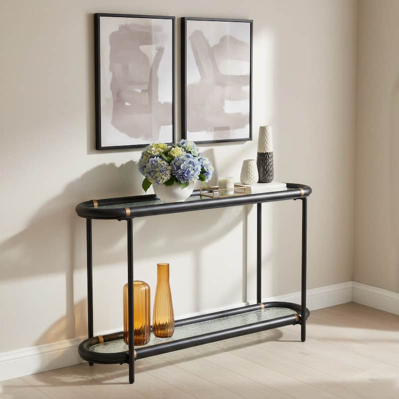 Aneis Console Table Black - Black