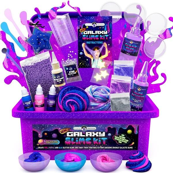 Lot De 24 Slimes Galaxie – Extensible, Non Collant – Couleurs Spatiales – Idéal Pour Fêtes Et Sacs Surprises – Dès 5 Ans