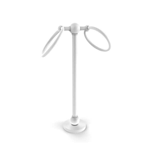 Allied Brass Vanity Top 2 Ring Guest Towel Holder