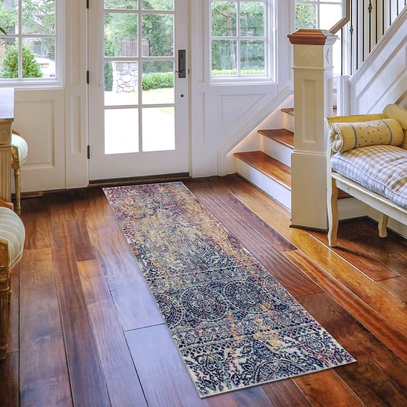 Manhattan Burke Tribal Multi-Colored Runner Rug