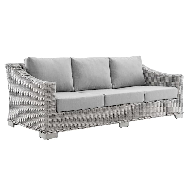 Conway Sunbrella® Outdoor Patio Wicker Rattan 4-Piece Furniture Set