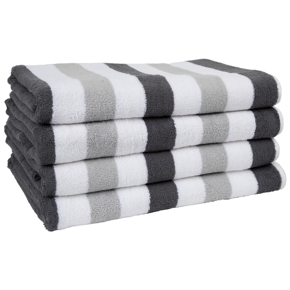 NEW JUICY COUTURE COTTON BLACK,GRAY,GOLD STRIPES BATH,OR HAND TOWEL