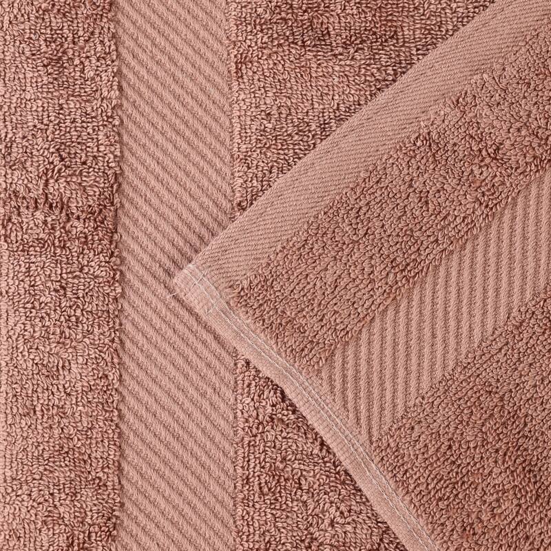 Superior Luxury Solid Highly Absorbent Egyptian Cotton 6 Piece Bath, Face, and Hand Towel Set