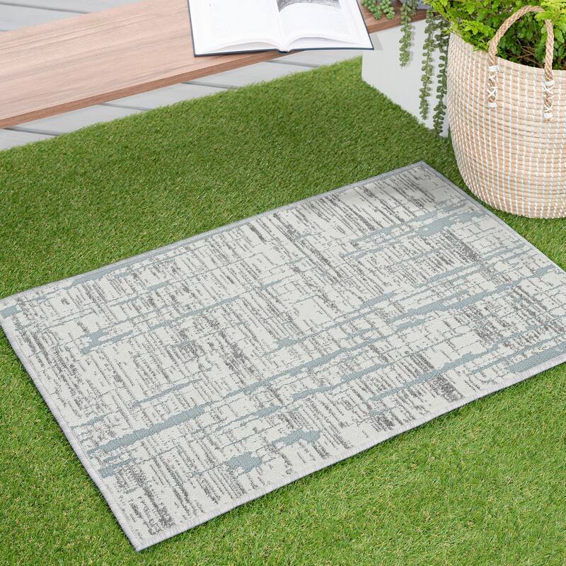 Cruise Industrial Stripe Indoor/Outdoor Area Rug