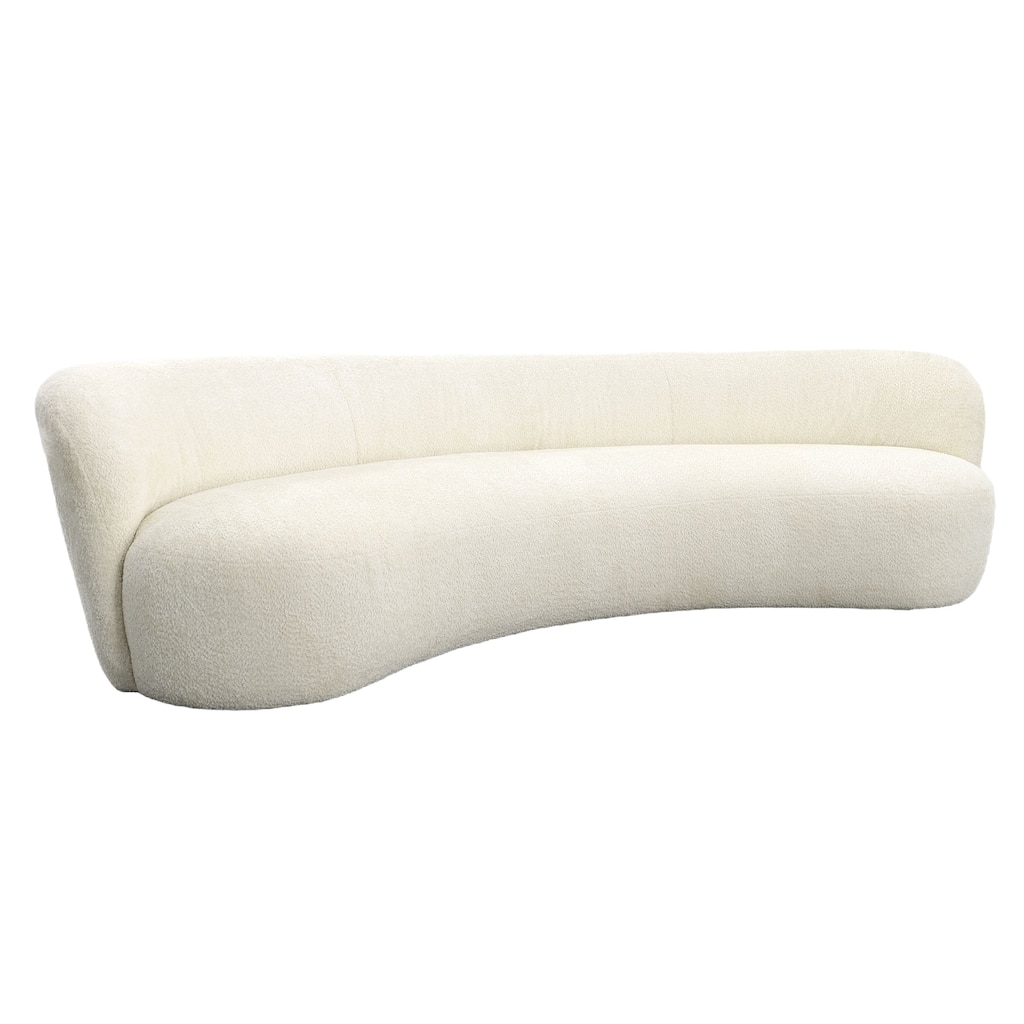 Charles 118" Upholstered Sofa, Cream