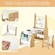 preview thumbnail 3 of 4, Kids Learning Table Chair Set Dual-Sided Easel Whiteboard Paper Roll