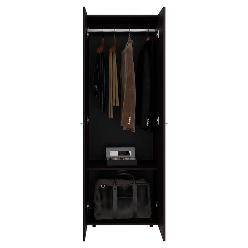 Rossetta Modern 2-Door Rectangular Shape Simple Wardrobe Cabinet
