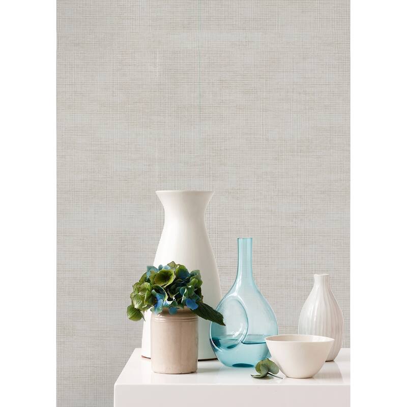 A-Street Prints Yawen Taupe String Wallpaper