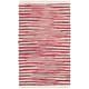 preview thumbnail 57 of 79, SAFAVIEH Handmade Rag Rug Velija Casual Stripe Cotton Rug 3' x 5' - Red/Multi - Rectangle