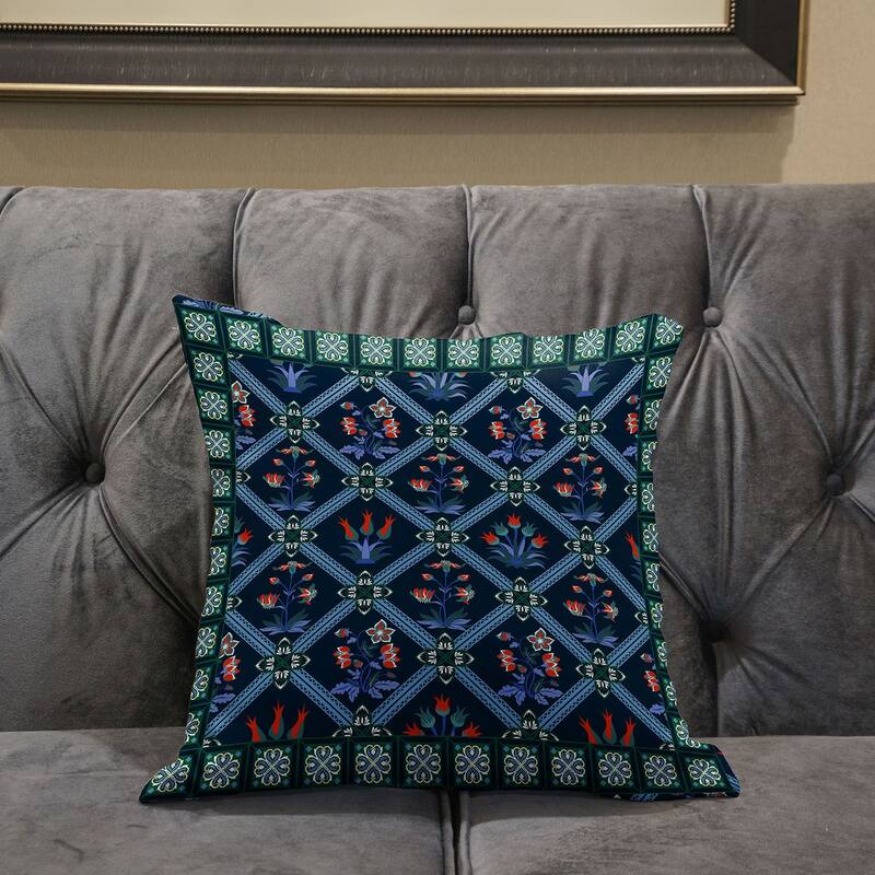 Amrita Sen Mughal Art Indoor Outdoor Pillow