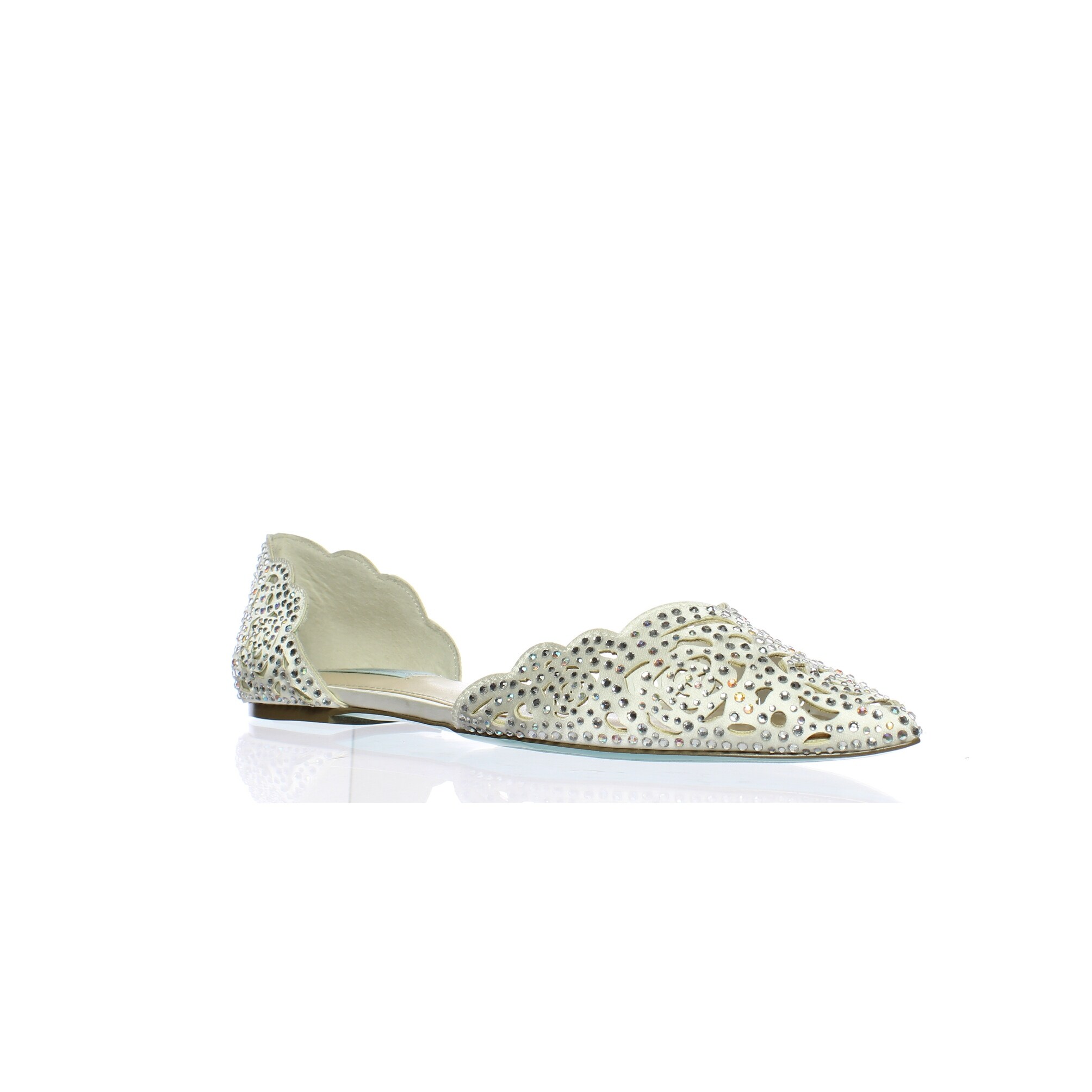 betsey johnson lucy embellished flats