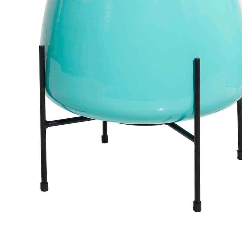 Iron Contemporary Planter (Set of 2) - 8' x 10'