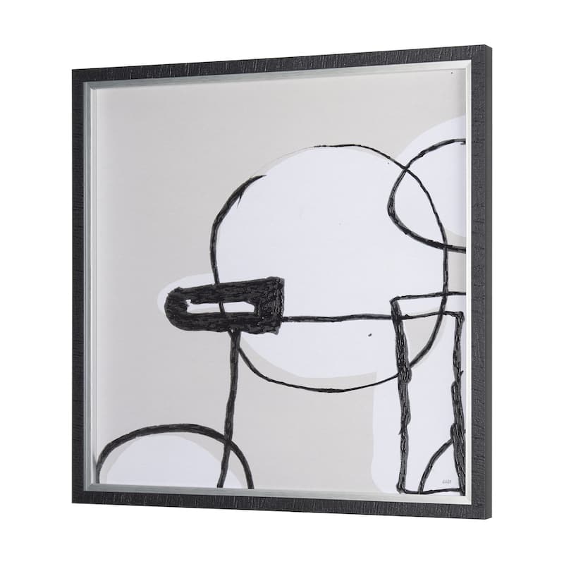 Neutral Shapes I Framed Art Print