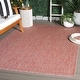 preview thumbnail 148 of 177, SAFAVIEH Courtyard Jonell Indoor/ Outdoor Patio Backyard Rug 10' x 14' - Red/Beige