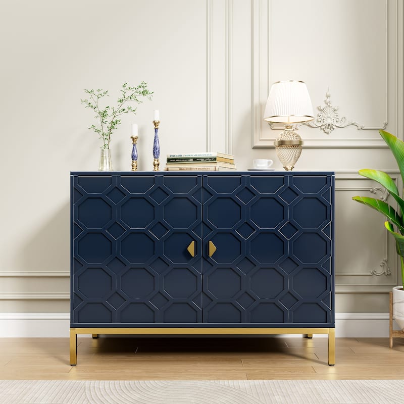 Clihome 40-inch Two Door Glossy Media Storage Cabinet/Buffet