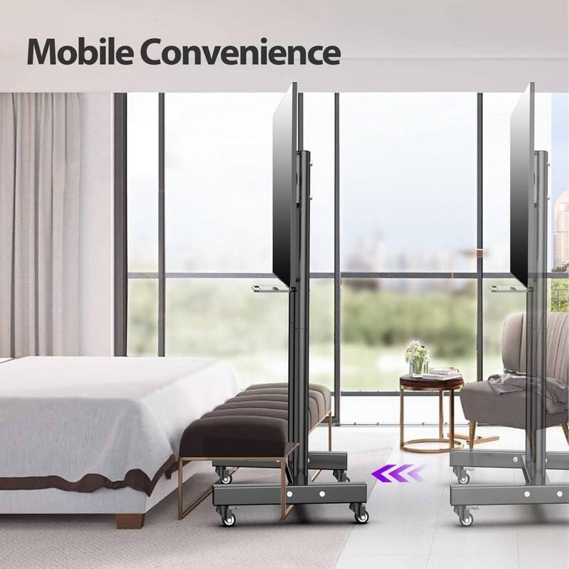 Mobile TV Stand with Wheels