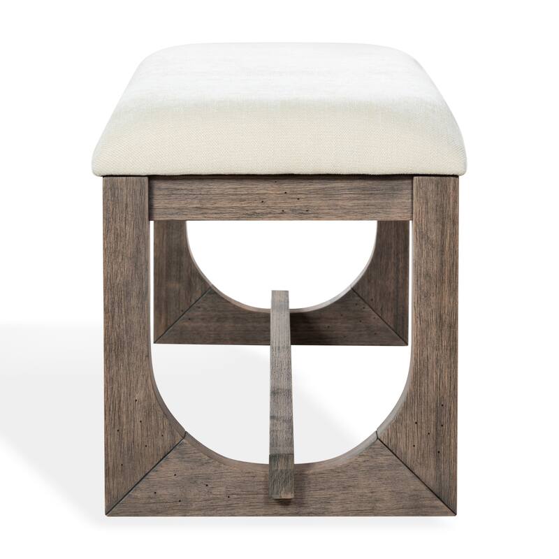 SAFAVIEH Couture Doriella Wood Bench - 51"W x 16"D x 18"H