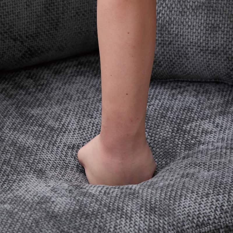 45.27" Accent Chair Armchair for Living Room, Oversized Chenille Single Sofa Chair Reading Chair Lounge Chair & Ottoman Set