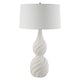preview thumbnail 4 of 5, Uttermost Twisted Swirl White Table Lamp - 32"H,   Shade 10"H x 18"Dia.