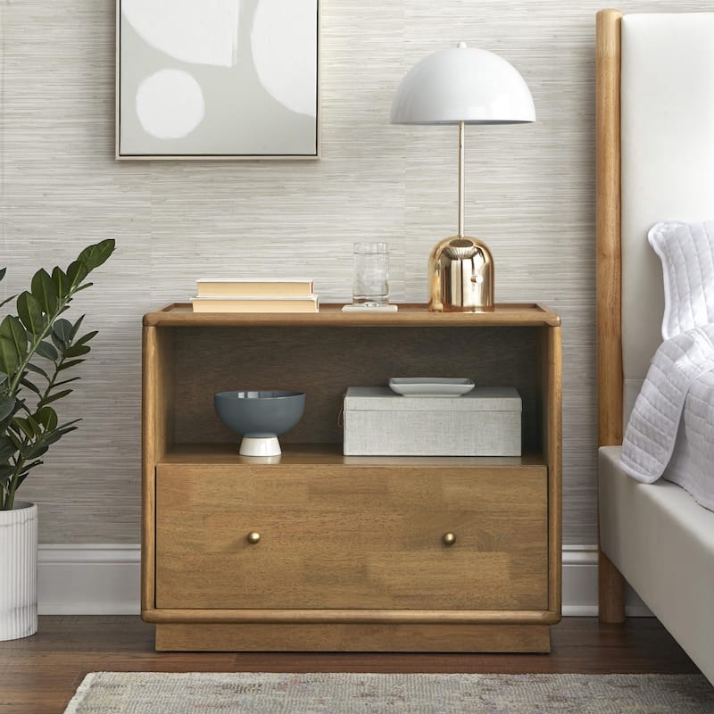 Simple Living Claudia Nightstand - Light Oak