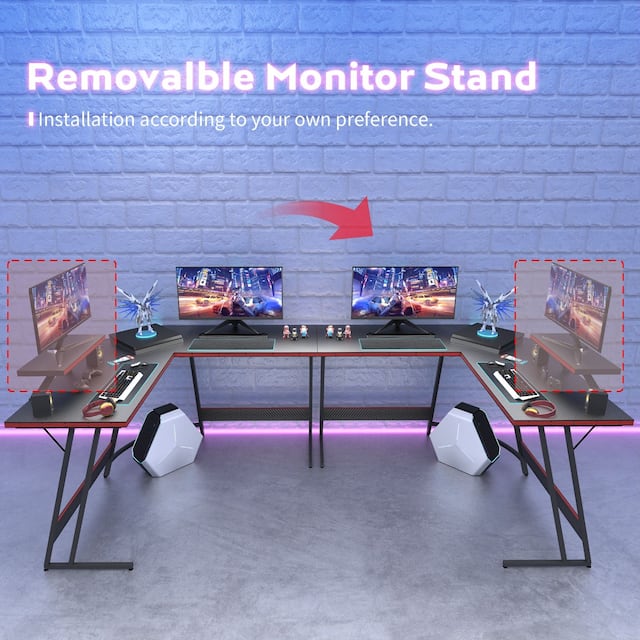 L-Shaped Gaming Desk Computer Corner Desk Office Writing Desk