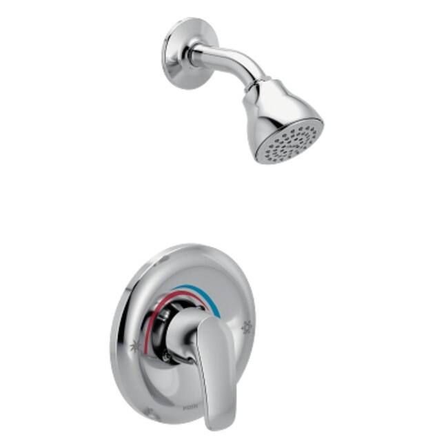 Moen L23552 Chateau Shower Only Trim Package with 2.5 GPM Single - Polished Chrome - Polished Chrome