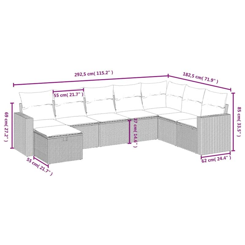 vidaXL Garden Sofa Set