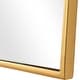 preview thumbnail 5 of 5, Feminine Silhouette Rectangular Framed Wall Mirror - 40" - Antique Gold Leaf Finish