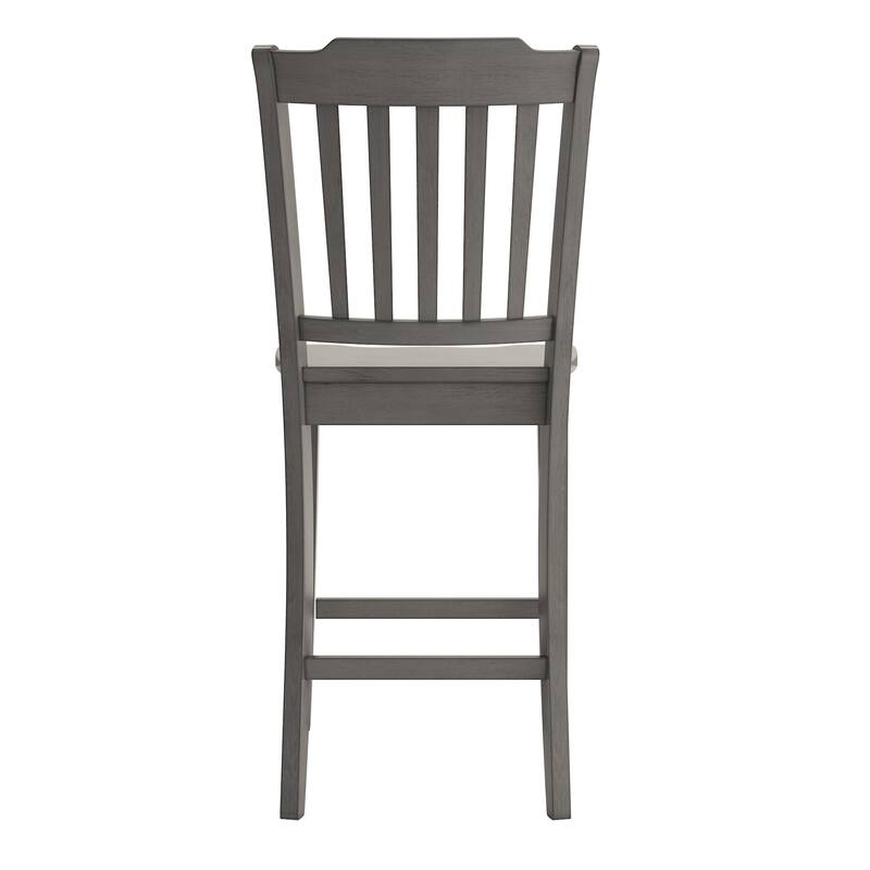 Eleanor Slat Back Wood Counter Chairs (Set of 2) by iNSPIRE Q Classic