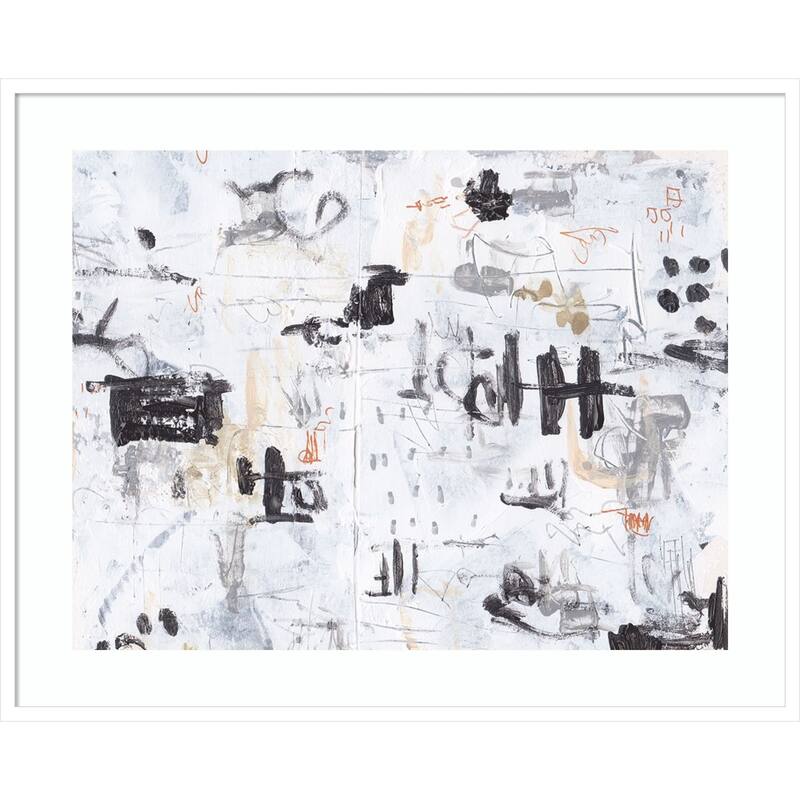 The Subtle Frenzy No. 1 by Melissa Wang Wood Framed Wall Art Print