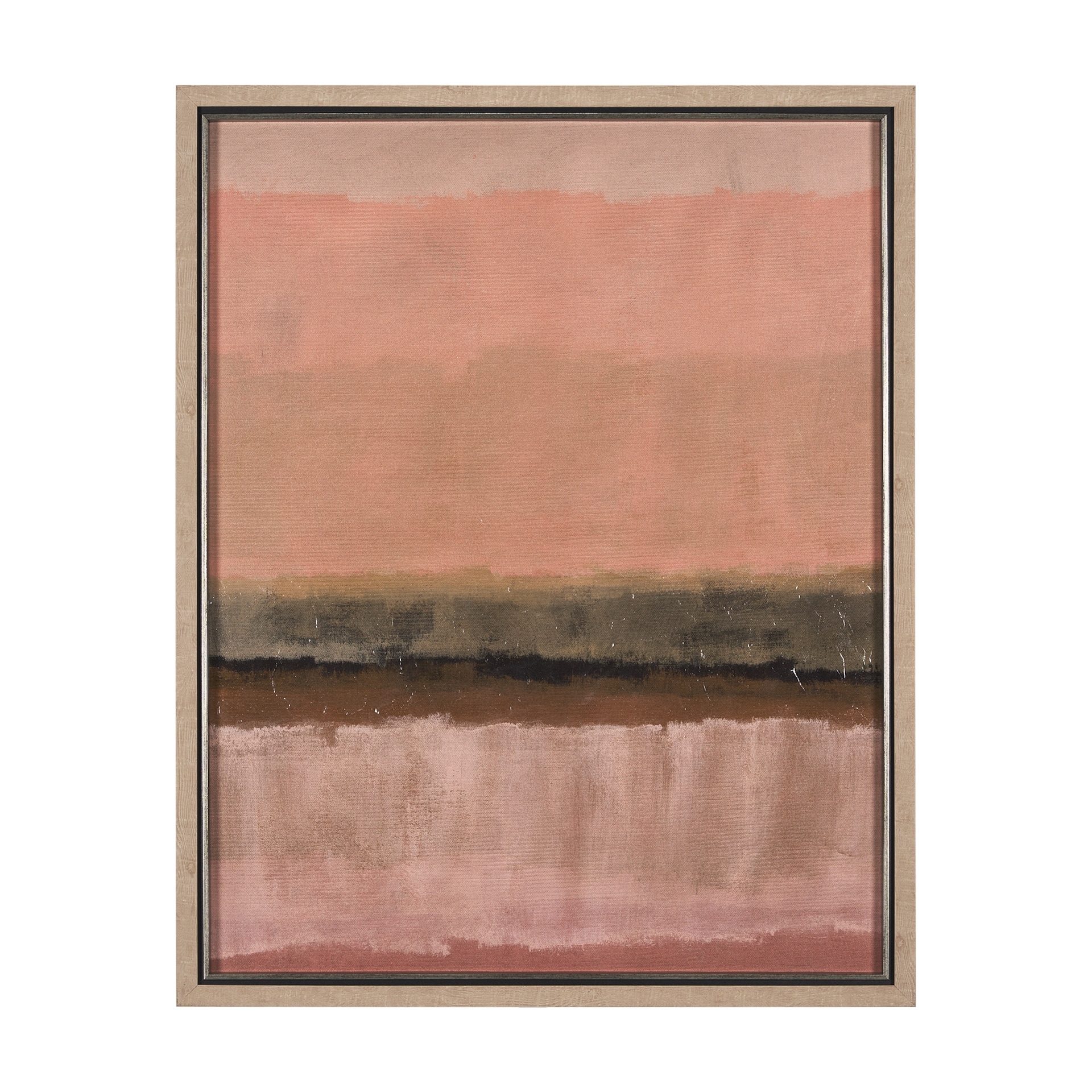 Mercana Quiet Echoes - Wash by Mercana Studio a Hand Embellished Textured Framed Art Print