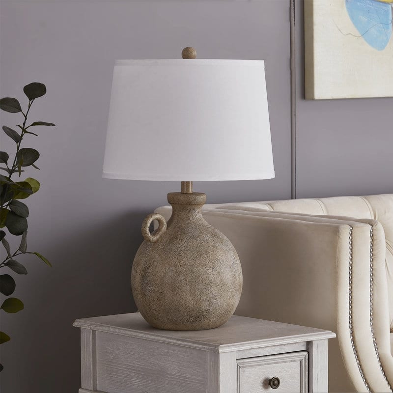 24" Resin USB 3-Way Table Lamp