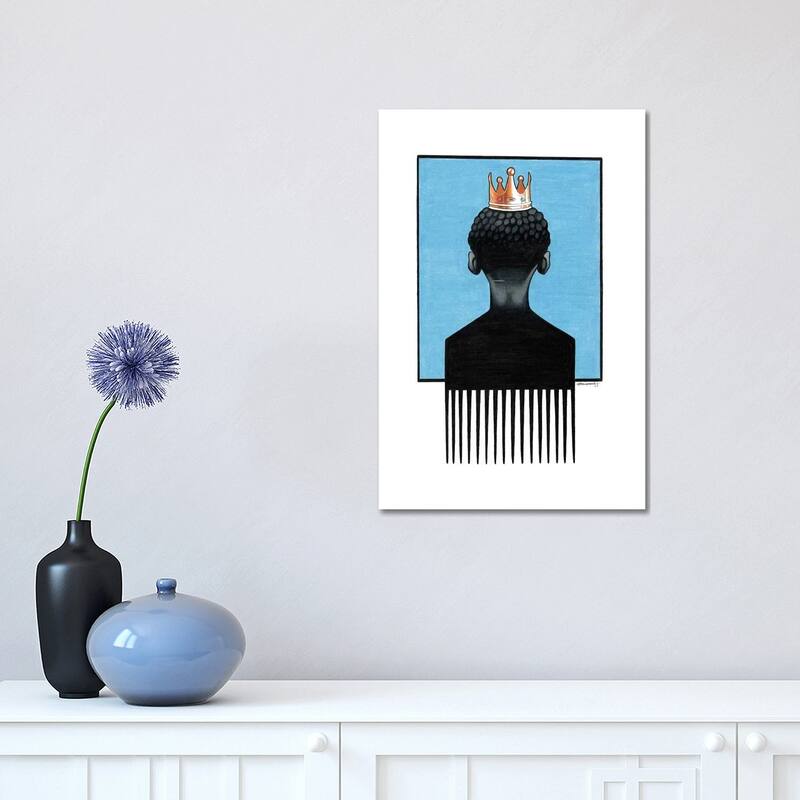 iCanvas "Little Prince Afropick" by Manasseh Johnson Canvas Print - 18x12x1.5