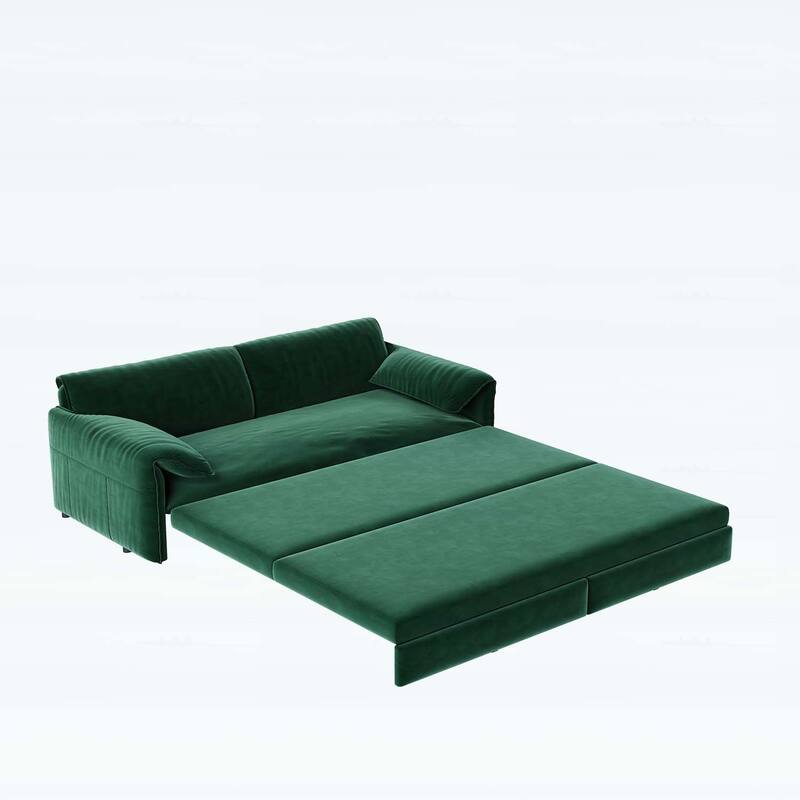 3-in-1 Convertible Sleeper with Side Storage,Multi-Functional Loveseat for Various Spaces