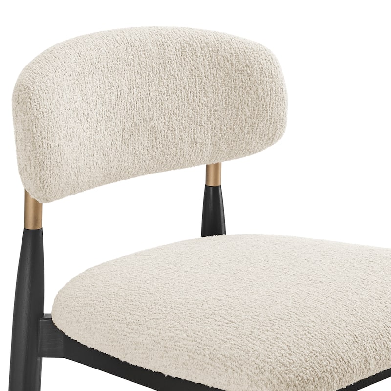 NPD Furniture Verna Boucle Dining Side Chair (Set of 2)