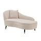 preview thumbnail 9 of 20, Christopher Knight Home - Modern Upholstered Curved Chaise Lounge with Boucle Fabric & Lumbar Pillow - 61.25"W