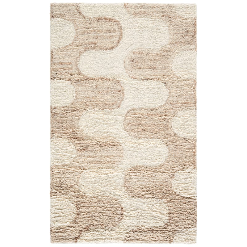 SAFAVIEH Handmade Vermont Genovica Wool Rug - 3' x 5' - Ivory/Beige