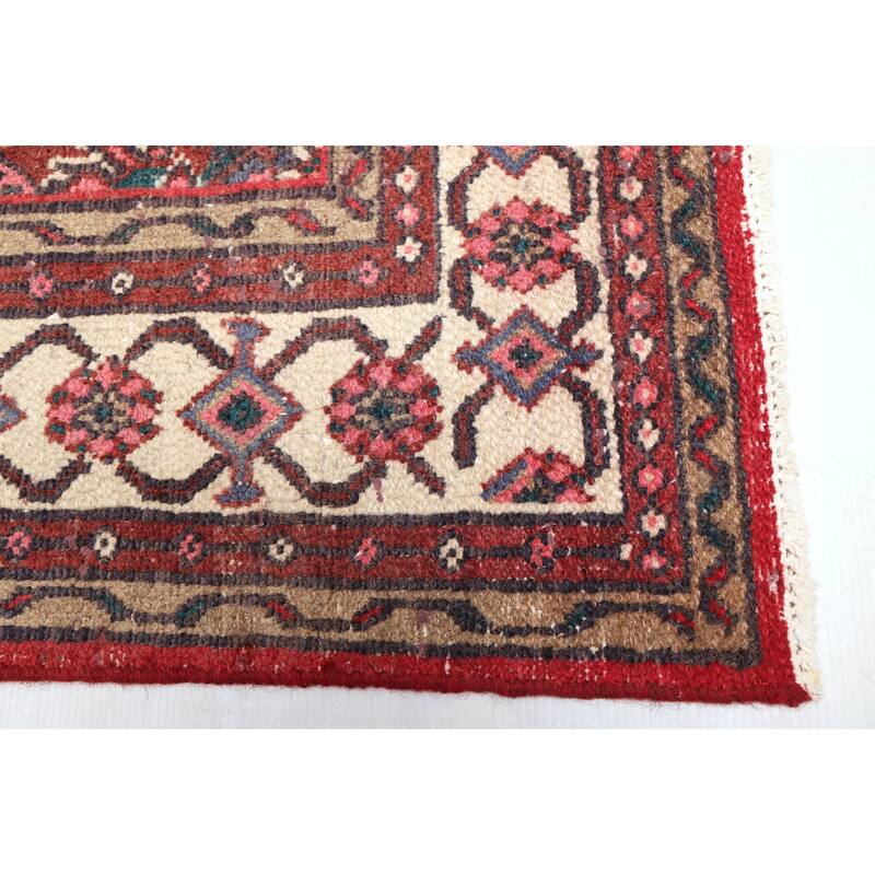 ECARPETGALLERY Hand-knotted Antalya Vintage Red Wool Rug - 6'9 x 9'4