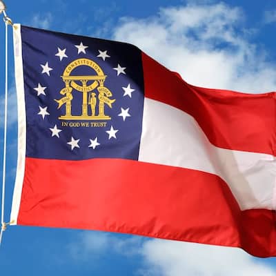 3'x5' State of Georgia Outdoor Nylon Flag