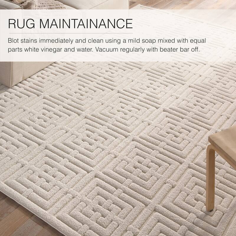 Amente Geometric Cream Rug
