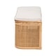 preview thumbnail 5 of 10, Ishana Bohemian Natural Rattan Storage Bench