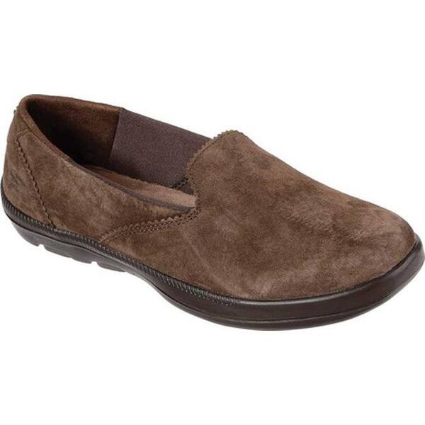 Shop Skechers Women S On The Go Bliss Plush Slip On Chocolate