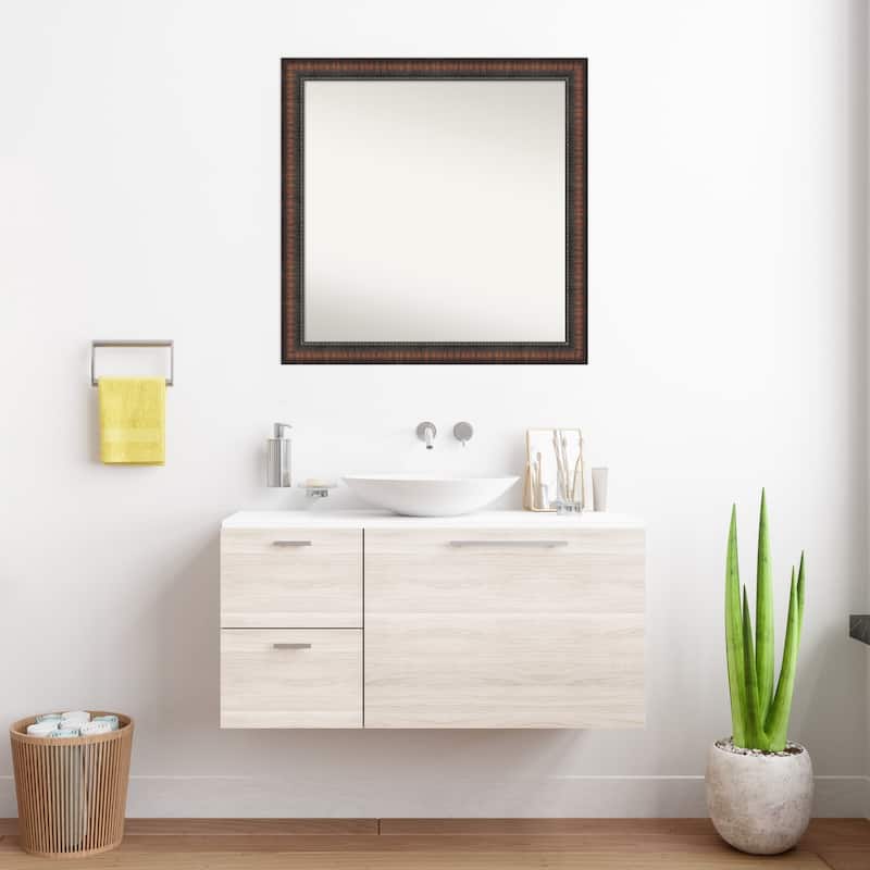 Caleb Brown Non-Beveled Framed Bathroom Vanity Wall Mirror - Caleb Brown